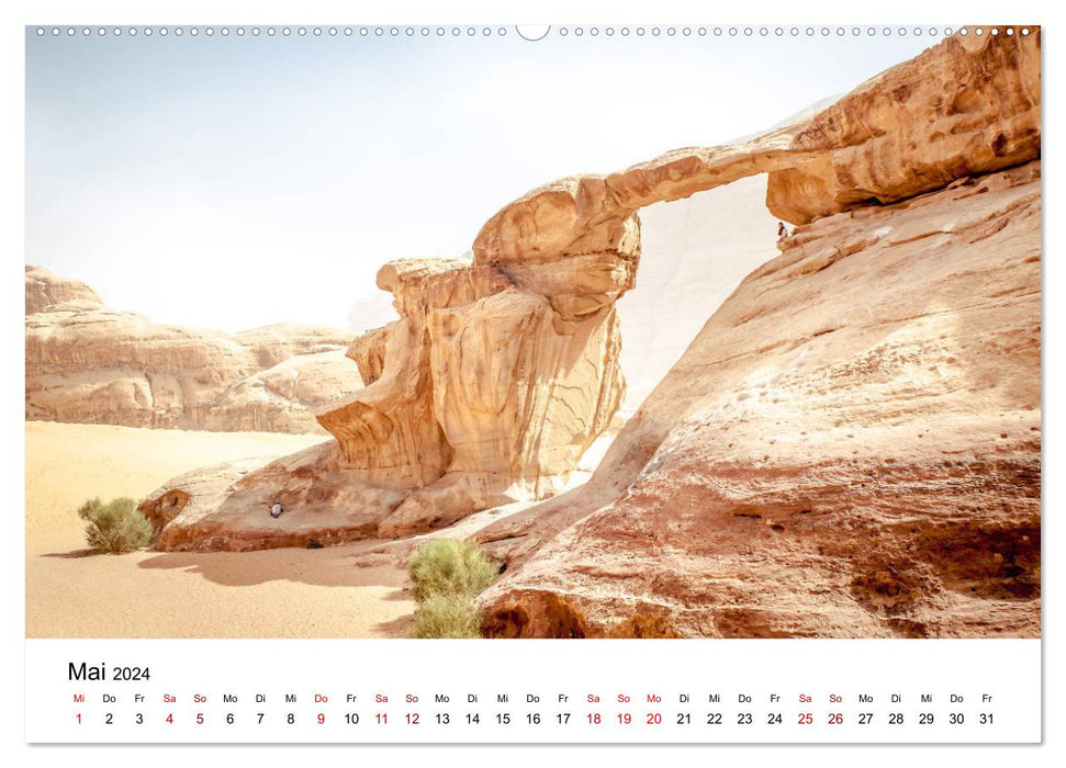 Reiseland Jordanien (CALVENDO Premium Wandkalender 2024)