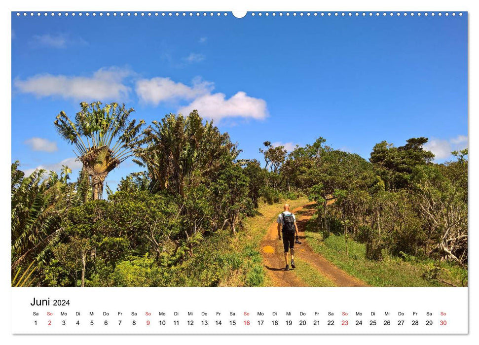 Mauritius - Wanderimpressionen von Rolf Dietz (CALVENDO Premium Wandkalender 2024)