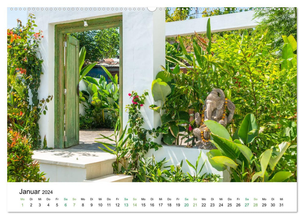 Innehalten auf Bali (CALVENDO Premium Wandkalender 2024)