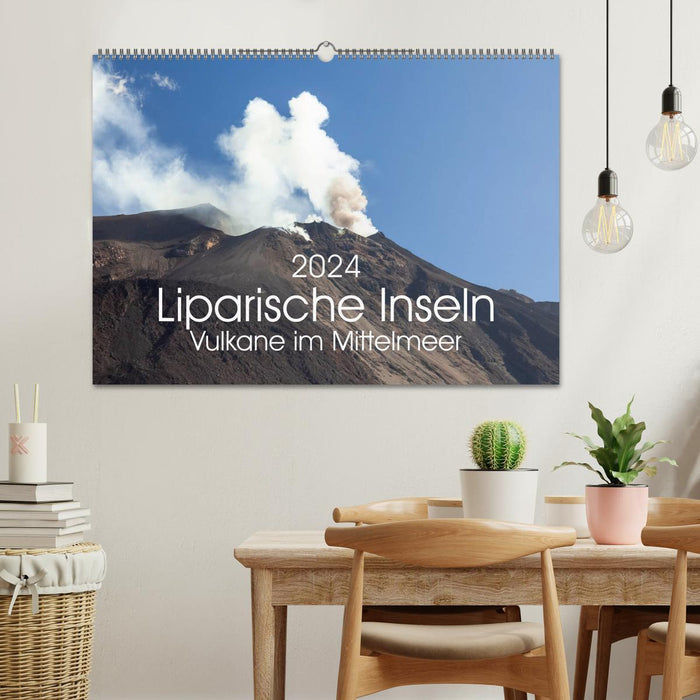 Liparische Inseln - Vulkane im Mittelmeer (CALVENDO Wandkalender 2024)