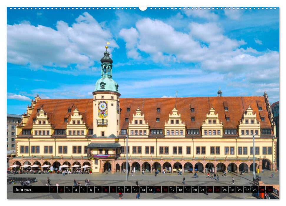 Leipzig Die Sachsenmetropole mit großer Vergangenheit (CALVENDO Premium Wandkalender 2024)