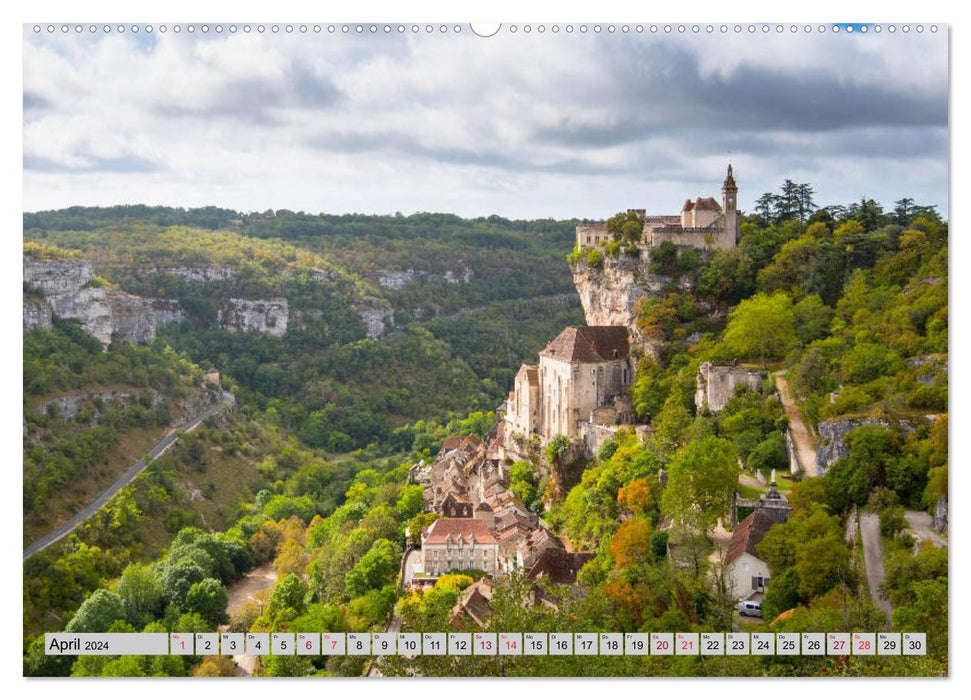 An den Ufern der Dordogne (CALVENDO Wandkalender 2024)