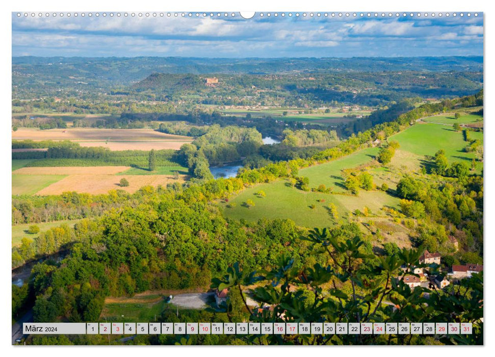 An den Ufern der Dordogne (CALVENDO Premium Wandkalender 2024)