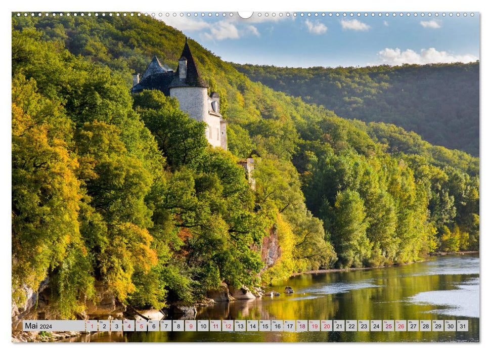 An den Ufern der Dordogne (CALVENDO Premium Wandkalender 2024)