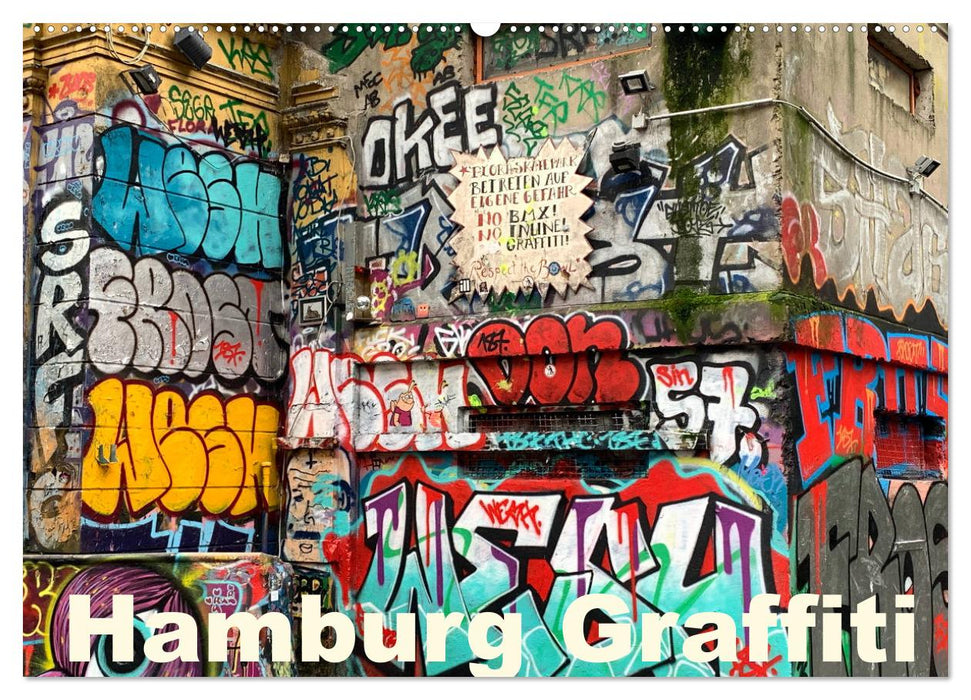 Hamburg Graffiti (Calendrier mural CALVENDO 2024) 