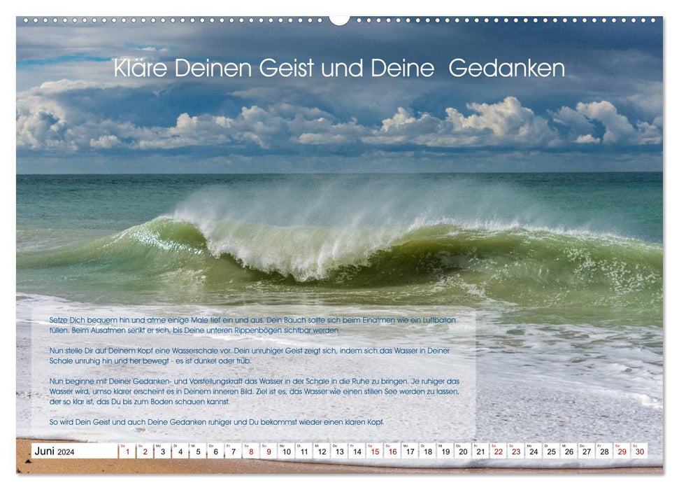 Meditation - Ein Kalender zum Mitmachen (CALVENDO Wandkalender 2024)