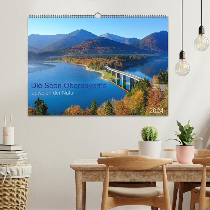 Die Seen Oberbayerns Juwelen der Natur (CALVENDO Wandkalender 2024)