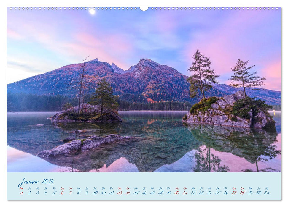 Les lacs de Haute-Bavière sont des joyaux de la nature (calendrier mural CALVENDO 2024) 