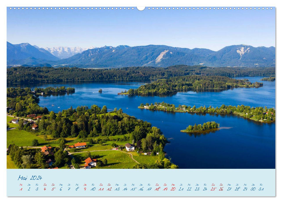 Les lacs de Haute-Bavière sont des joyaux de la nature (calendrier mural CALVENDO 2024) 