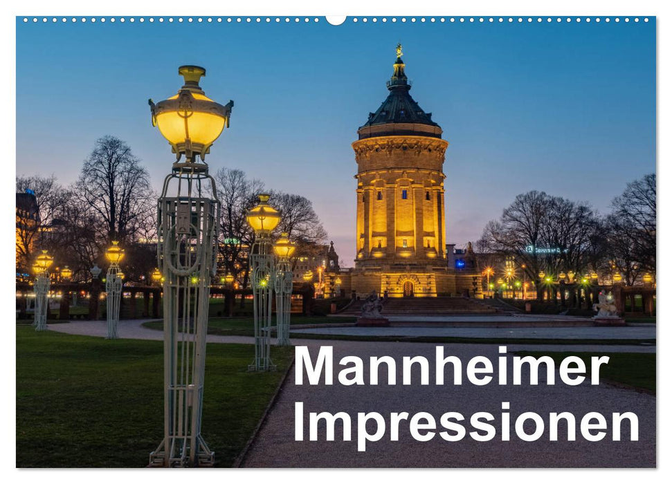 Mannheimer Impressionen. (CALVENDO Wandkalender 2024)