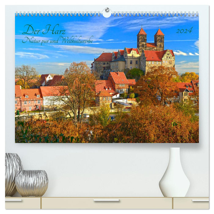 Harz Natur pur und Weltkulturerbe (CALVENDO Premium Wandkalender 2024)