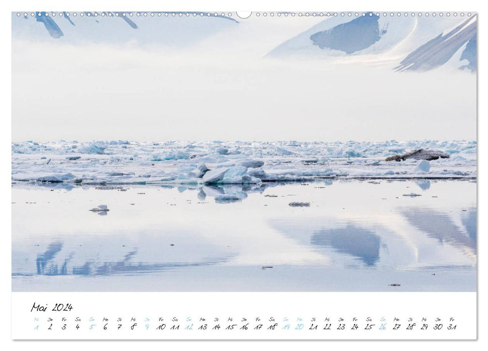 Heike Odermatt: 80° Nord - Fotografien von Spitzbergen und Nordaustland (CALVENDO Wandkalender 2024)