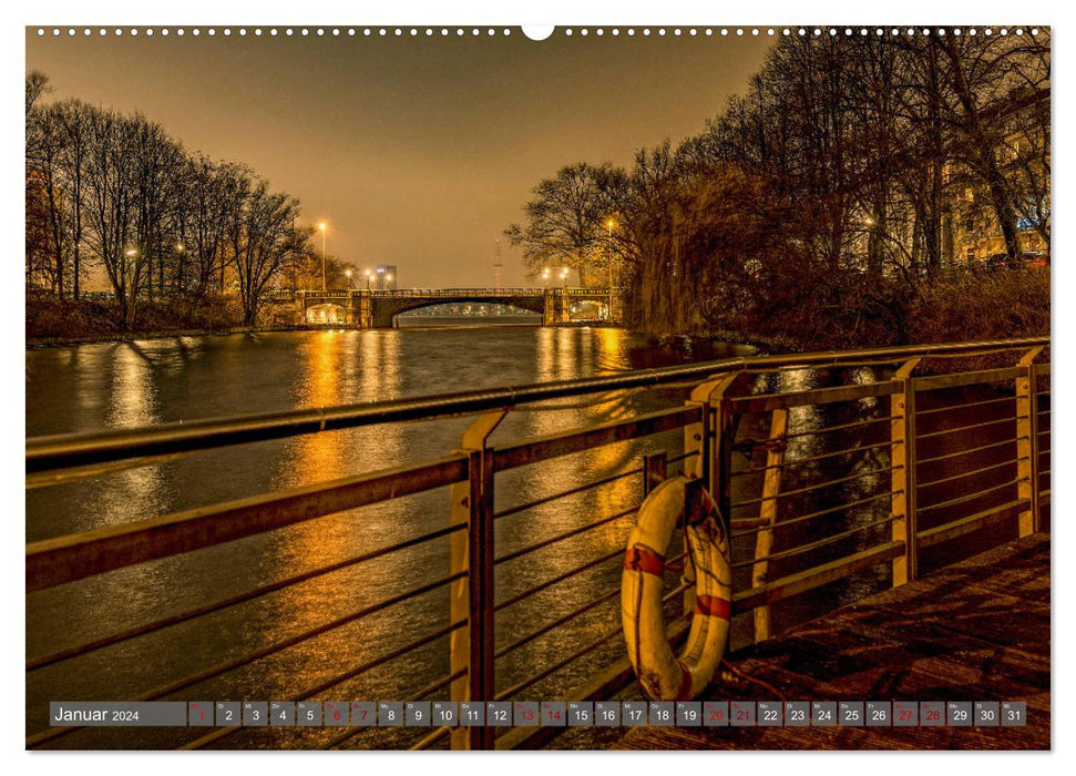 Hamburg City Vibes (CALVENDO Premium Wandkalender 2024)