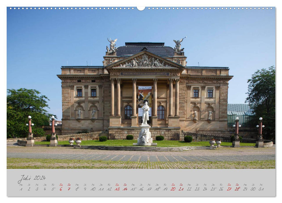 Wiesbaden Die Kurstadt im Rheingau (CALVENDO Premium Wandkalender 2024)