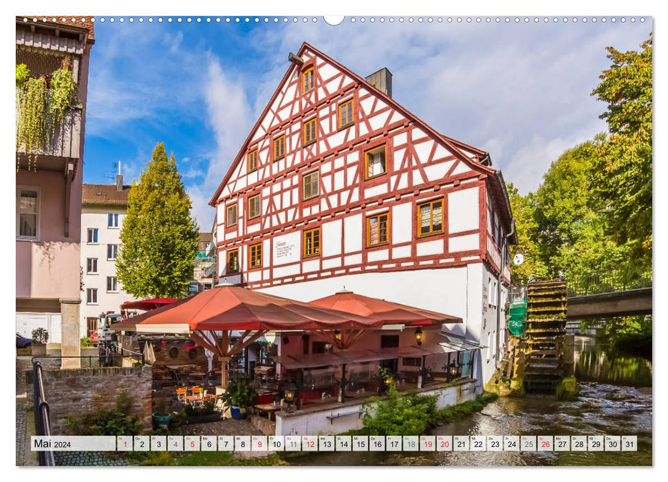 ULM Idyllisches Stadtherz (CALVENDO Premium Wandkalender 2024)