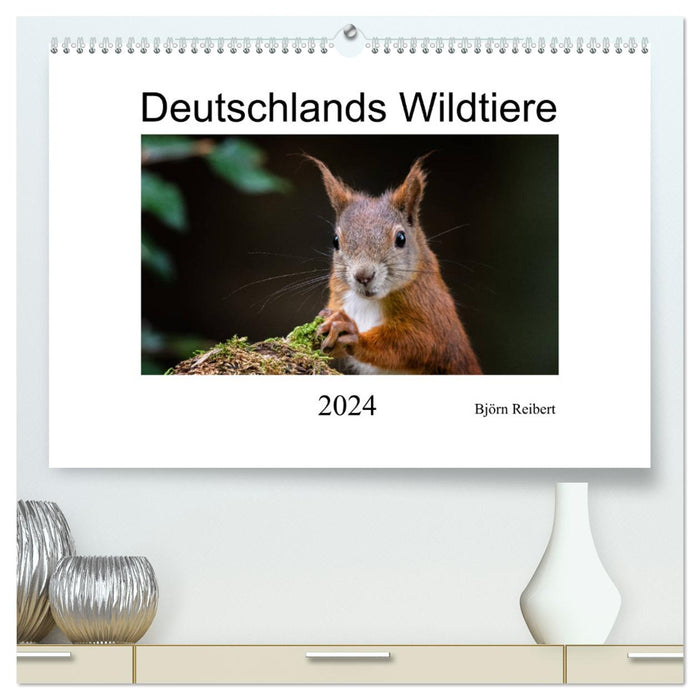 Deutschlands Wildtiere (CALVENDO Premium Wandkalender 2024)