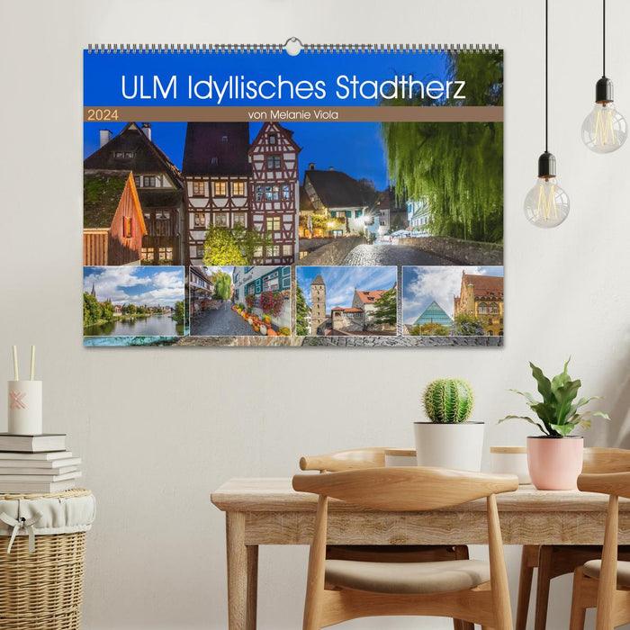 ULM Idyllisches Stadtherz (CALVENDO Wandkalender 2024)