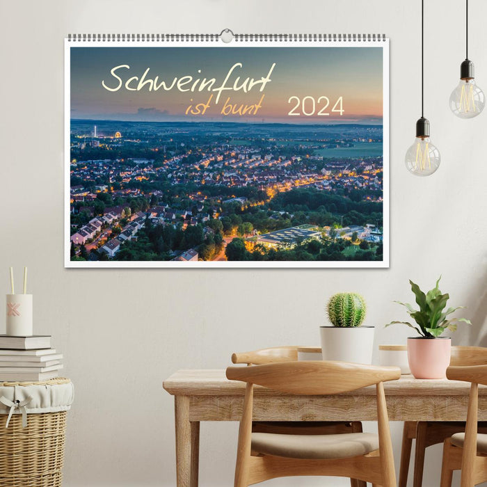 Schweinfurt ist bunt (CALVENDO Wandkalender 2024)