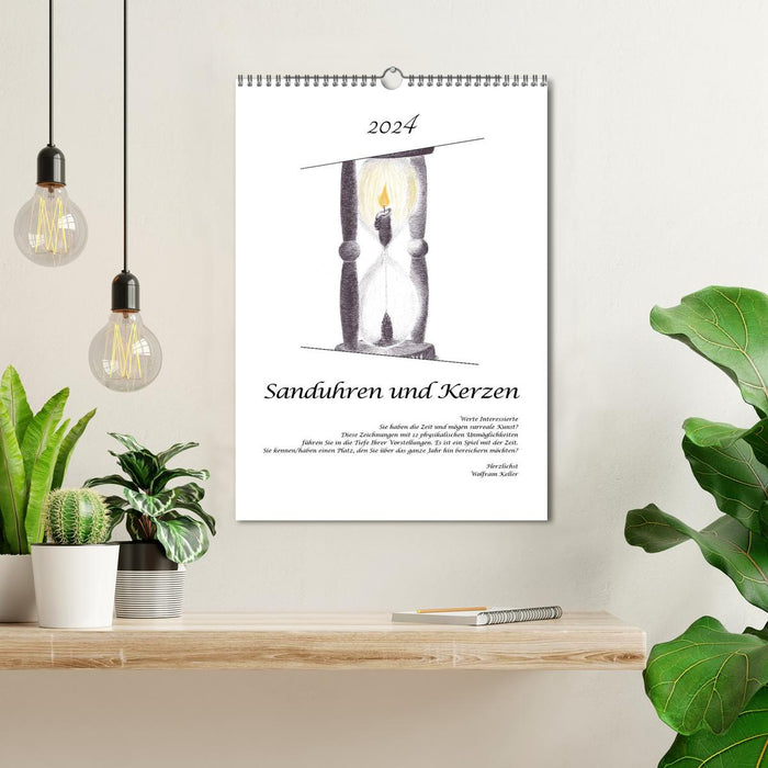 Sanduhren und Kerzen (CALVENDO Wandkalender 2024)