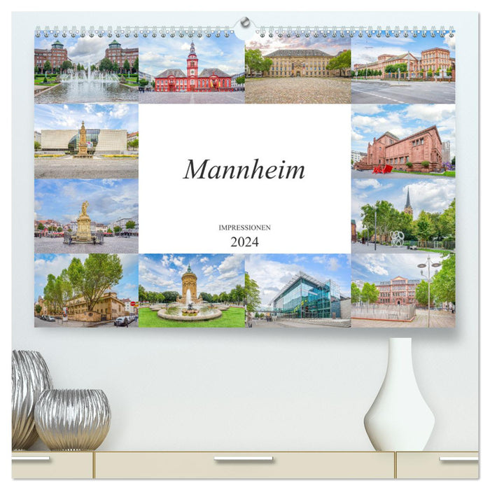 Mannheim Impressionen (CALVENDO Premium Wandkalender 2024)