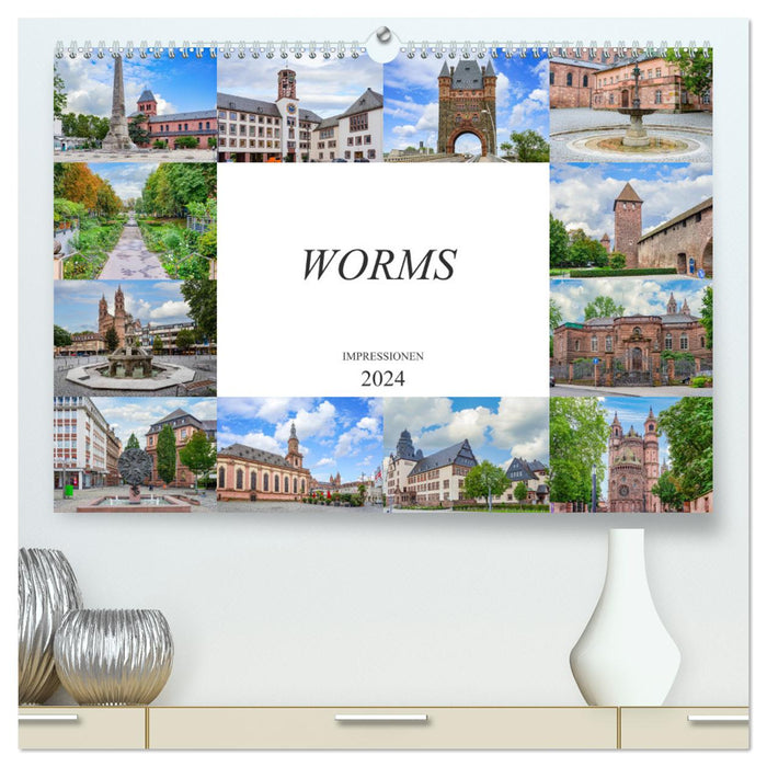 Worms Impressionen (CALVENDO Premium Wandkalender 2024)