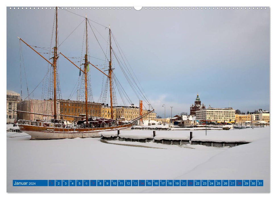 Helsinki - Die lebenswerteste Stadt der Welt (CALVENDO Premium Wandkalender 2024)