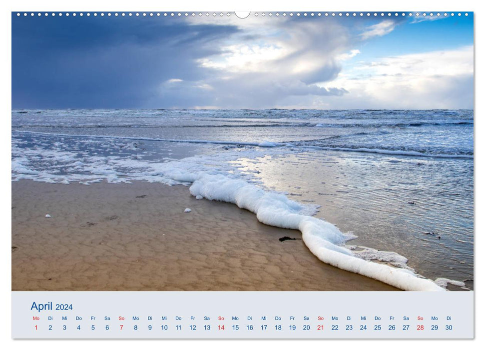 Nordseeküste Am Strand von Sankt Peter-Ording (CALVENDO Wandkalender 2024)