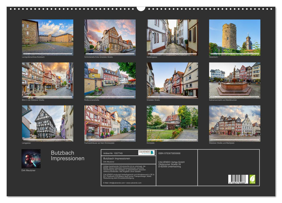 Butzbach Impressionen (CALVENDO Wandkalender 2024)