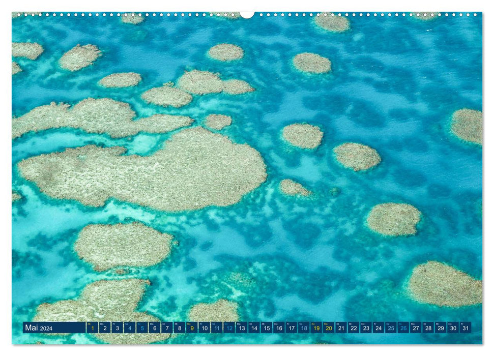 Great Barrier Reef und die Whitsundays (CALVENDO Premium Wandkalender 2024)