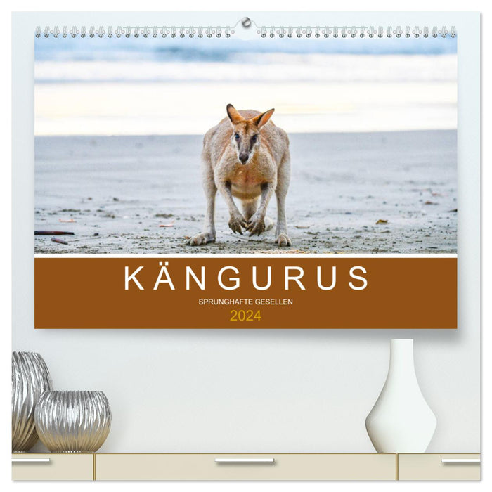 Kängurus, sprunghafte Gesellen (CALVENDO Premium Wandkalender 2024)