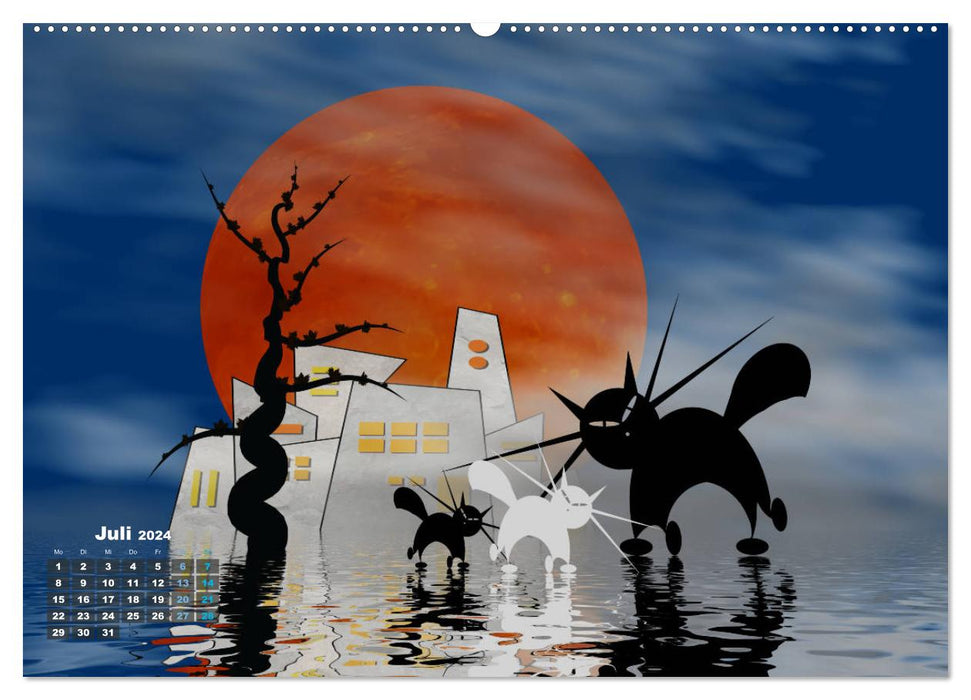 Fantasie Bilder Horizonte Landschaften (CALVENDO Premium Wandkalender 2024)
