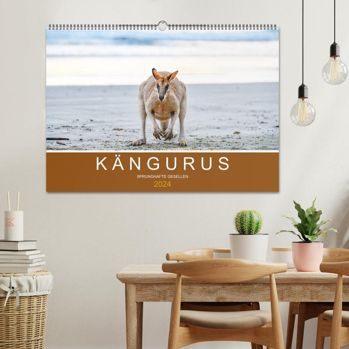 Kängurus, sprunghafte Gesellen (CALVENDO Wandkalender 2024)