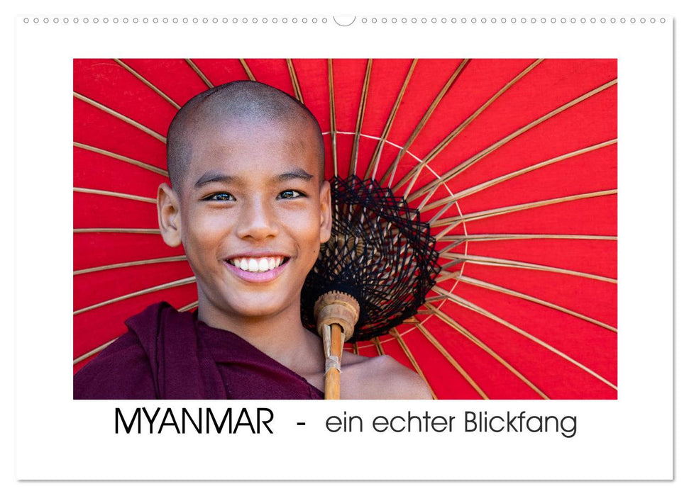 Myanmar - ein echter Blickfang (CALVENDO Wandkalender 2024)