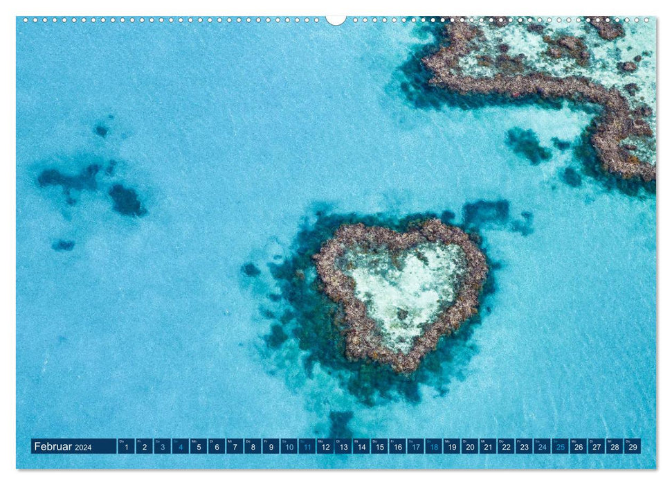 Great Barrier Reef und die Whitsundays (CALVENDO Wandkalender 2024)