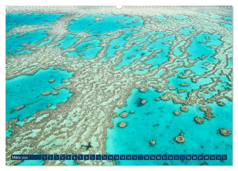 Great Barrier Reef und die Whitsundays (CALVENDO Wandkalender 2024)