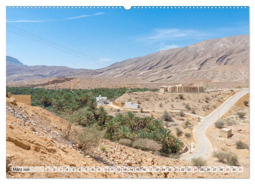 Oman – Paysages magiques (Calvendo Premium Wall Calendar 2024) 