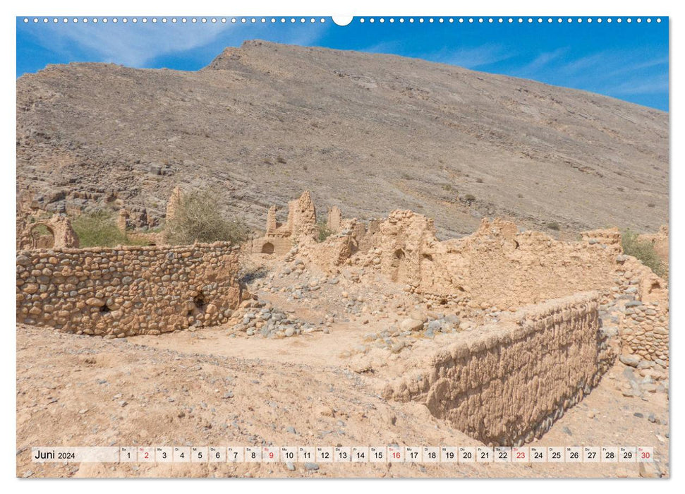 Oman – Paysages magiques (Calvendo Premium Wall Calendar 2024) 
