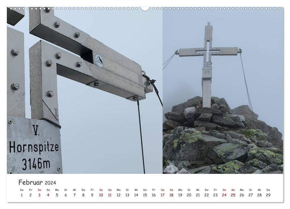 Croix sommitales connues et inconnues du Tyrol du Sud en détail (Calendrier mural CALVENDO Premium 2024) 