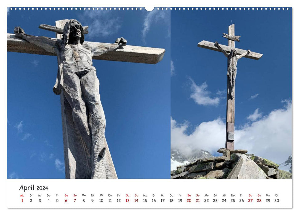 Croix sommitales connues et inconnues du Tyrol du Sud en détail (Calendrier mural CALVENDO Premium 2024) 