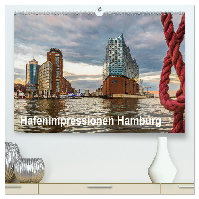 Harbor Impressions Hambourg 2024 (Calvendo Premium Calendrier mural 2024) 