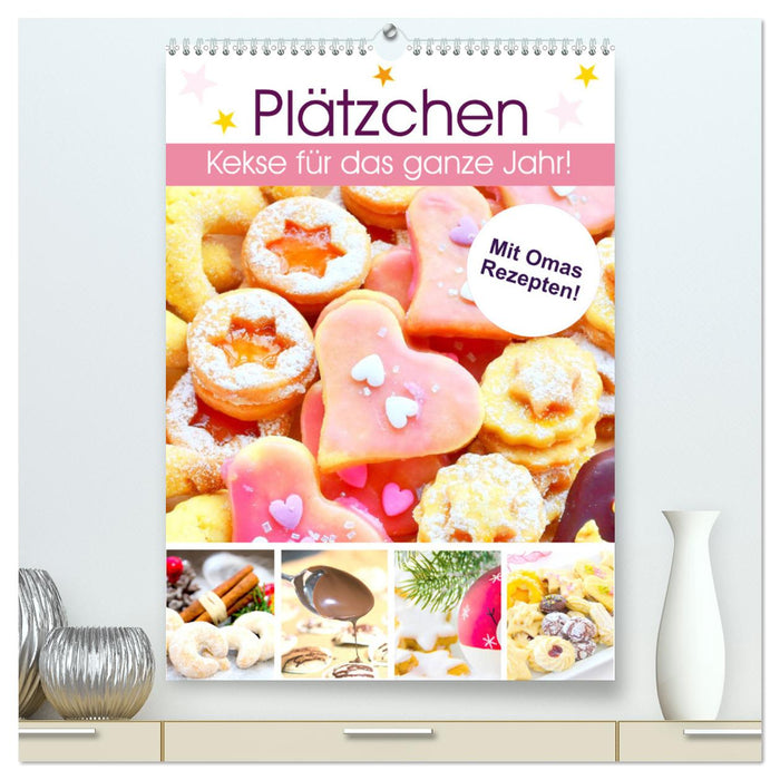 Plätzchen. Kekse für das ganze Jahr! (CALVENDO Premium Wandkalender 2024)