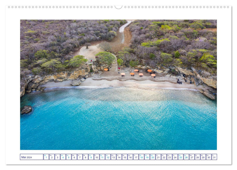 Strand und Meer auf Curaçao (CALVENDO Premium Wandkalender 2024)