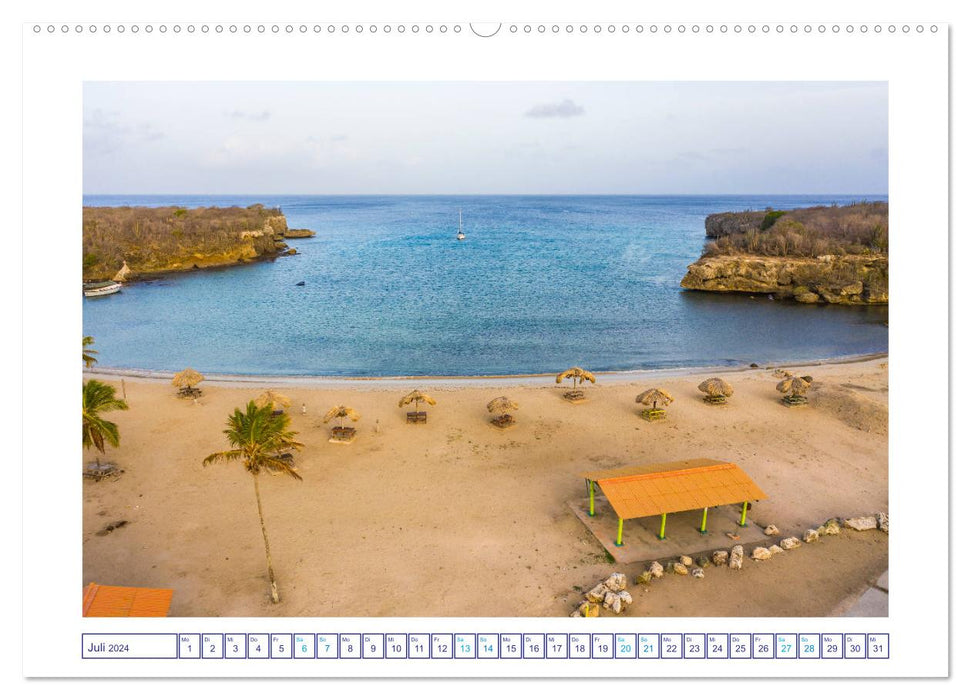 Plage et mer à Curaçao (Calendrier mural CALVENDO Premium 2024) 