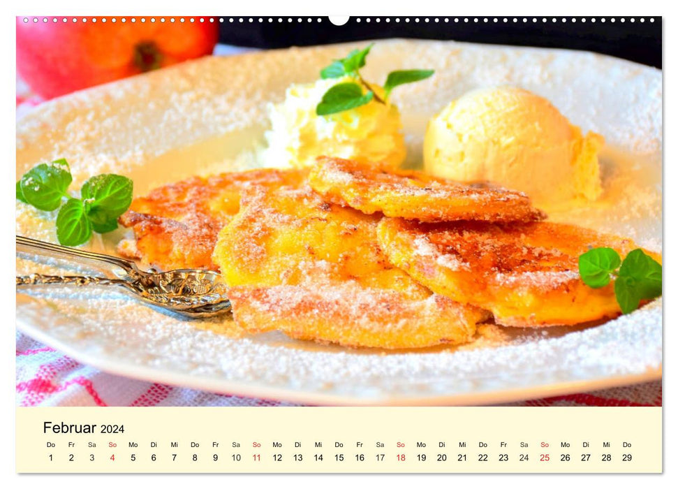 Saftig-knackige Äpfel und köstliche Süßspeisen (CALVENDO Premium Wandkalender 2024)