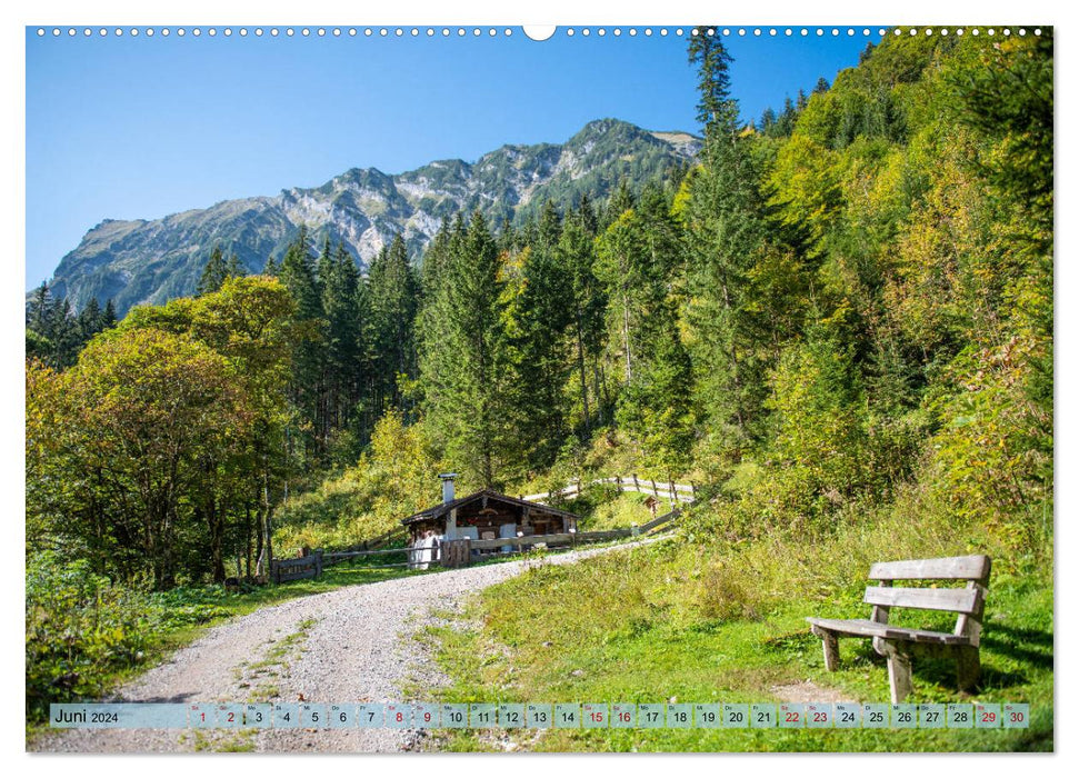 Urlaub in den Tiroler Bergen - Karwendel und Rofangebirge (CALVENDO Wandkalender 2024)