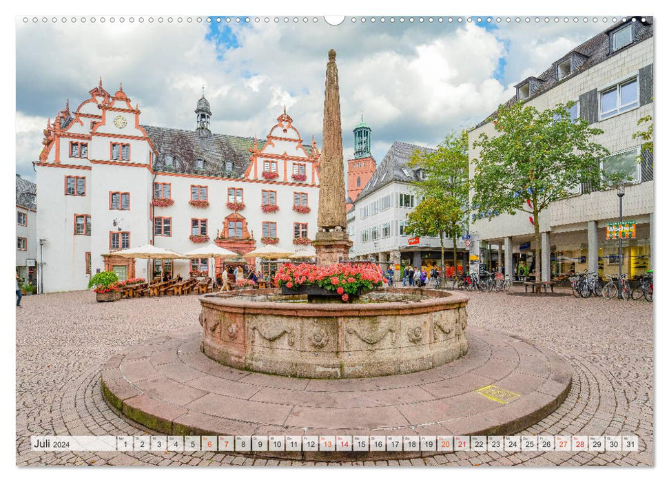Vues de la ville de Darmstadt (Calendrier mural CALVENDO Premium 2024) 