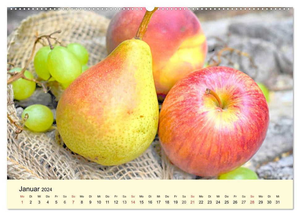 Pommes juteuses et croquantes et desserts délicieux (calendrier mural CALVENDO 2024) 