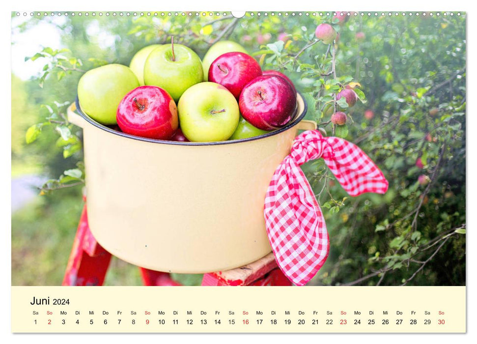 Saftig-knackige Äpfel und köstliche Süßspeisen (CALVENDO Wandkalender 2024)