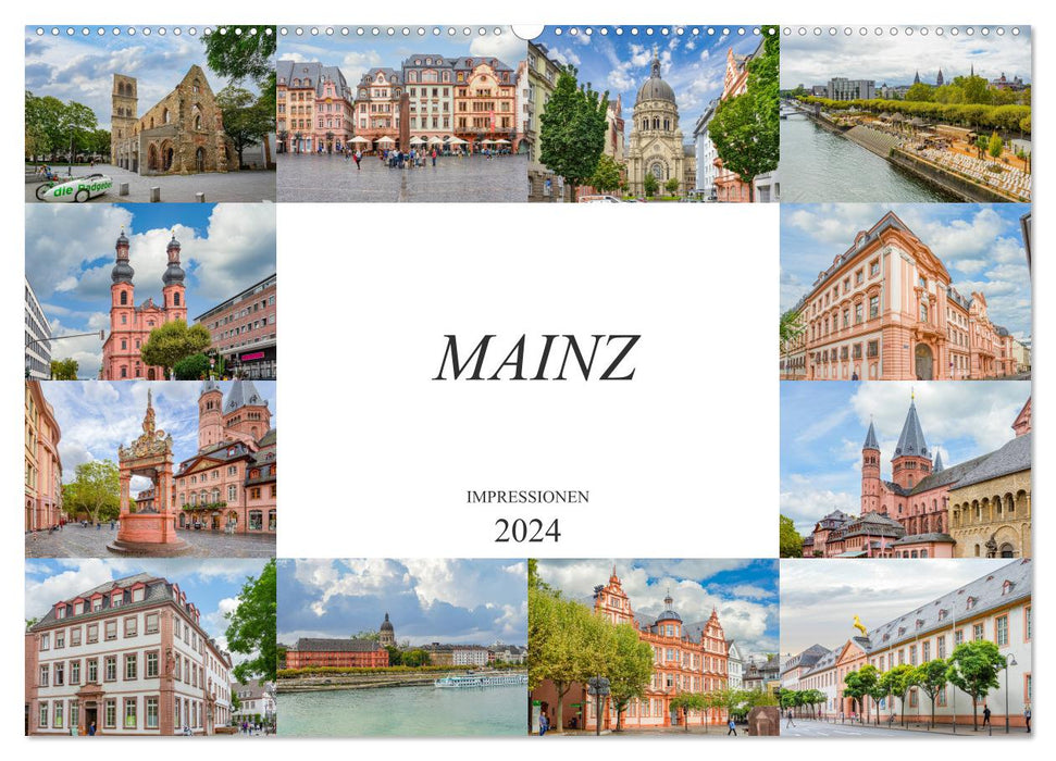 Mainz Impressionen (CALVENDO Wandkalender 2024)
