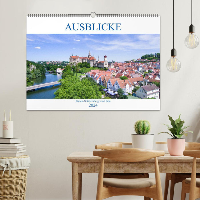 Ausblicke - Baden-Württemberg von Oben (CALVENDO Wandkalender 2024)